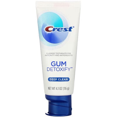 Crest Gum Detoxify, Deep Clean, Fluoride Toothpaste, 4.1 oz (116 g)