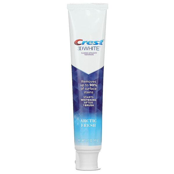 3D White, Fluoride Anticavity Toothpaste, Arctic Fresh, 5 oz (141 g)