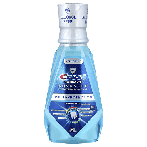 Crest, Pro Health™ Advanced, Multi-Protection Anticavity Fluoride Mouthwash, alkoholfrei, 500 ml (16,9 fl. oz.)
