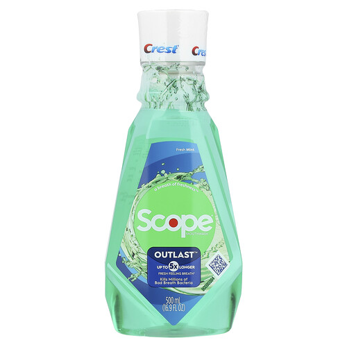 Crest, Scope®, Outlast™, Mundspülung, frische Minze, 500 ml (16,9 fl. oz.)