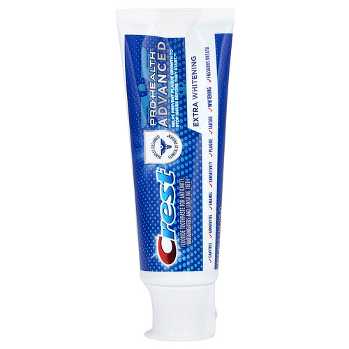 Crest, Pro Health Advanced, Fluoride Toothpaste, Extra Whitening, 3.5 oz (99 g)
