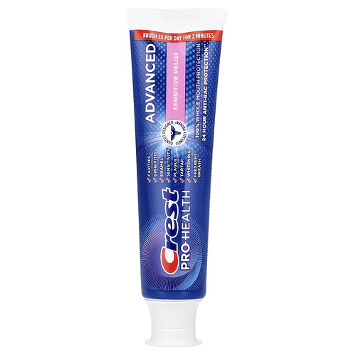 Crest, Pro-Health Advanced, Fluoride Toothpaste, fluoridhaltige Zahnpasta, empfindliche Linderung, 144 g (5,1 oz.)