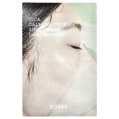 Product Image for CosRx, Pure Fit, Cica Calming True Beauty Sheet Mask, 1 Sheet, 0.71 fl oz (21 ml)