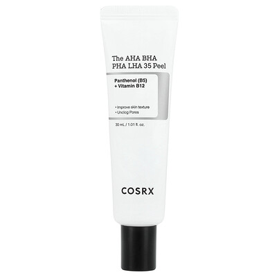 CosRx, Exfoliante con AHA, BHA, PHA y LHA, 35, 30 ml (1,01 oz. líq.)