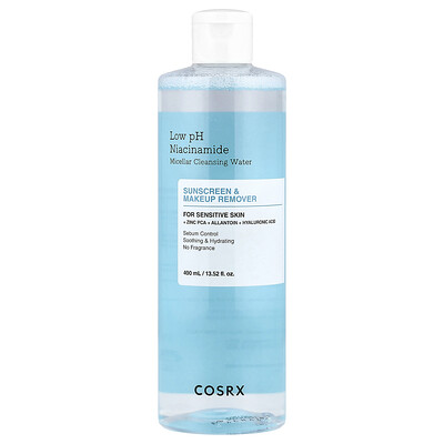 Product Image for CosRx, Low pH Niacinamide Micellar Cleansing Water, For Sensitive Skin, 13.52 fl oz (400 ml)