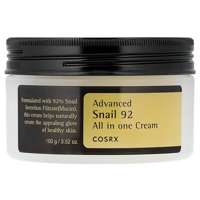 Product Image for CosRx, Advanced Snail 92, All in One Cream, 3.52 oz (100 g)