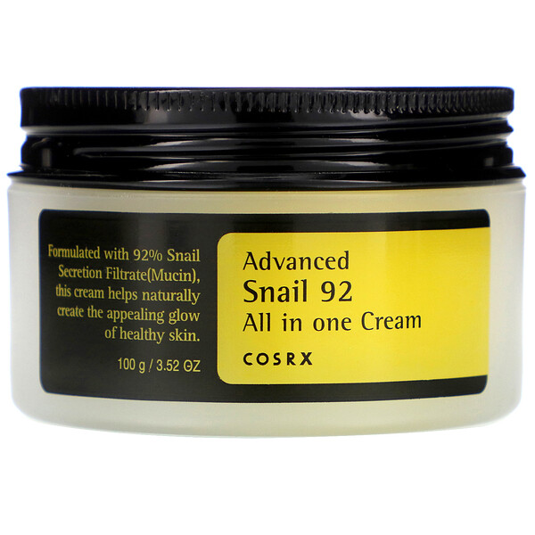 Cosrx, Advanced Snail 92, All in One Cream, Creme mit Schneckensekret, 100 ml