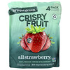 Crispy Green, Fruits croustillants, Toutes fraises, Paquet de 4, 12 g chacun