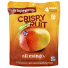 Crispy Green, Crispy Fruit, Entièrement à la mangue, 4 sachets, 18 g chacun