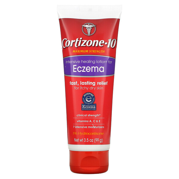 Cortizone 10‏, Intensive Healing Lotion For Eczema, Maximum Strength, 3.5 oz (99 g)