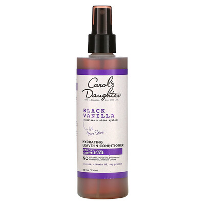 Carol's Daughter Black Vanilla Moisture & Shine System Hydrating Leave-In Conditioner For Dry Dull & Brittle Hair 8 fl oz (236 ml)