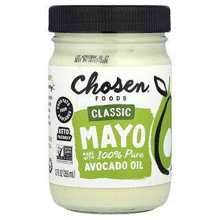 Chosen Foods, Mayonesa clásica elaborada con aceite de aguacate 100 % puro, 355 ml (12 oz. líq.)