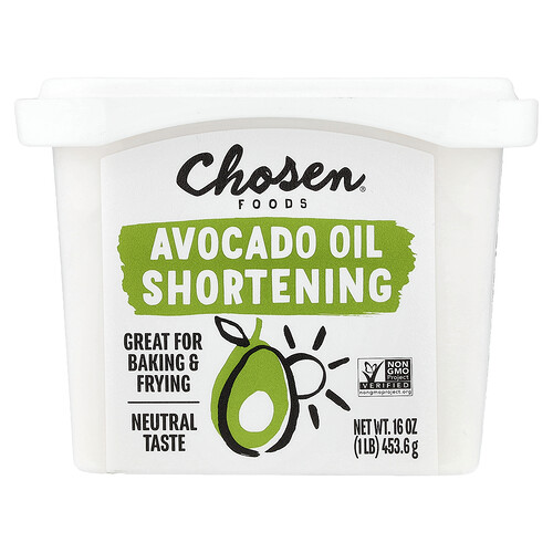 Chosen Foods, Avocado Oil Shortening, Avocadoöl-Backfett, 453,6 g (16 oz.)