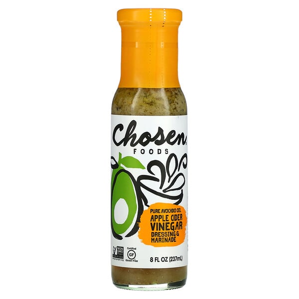 Chosen Foods, Pure Avocado Oil, Dressing & Marinade, Apple Cider Vinegar, 8 fl oz (237 ml)