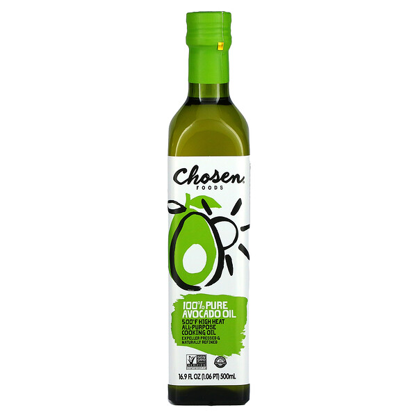 Chosen Foods, Aceite de aguacate 100 puro, 500 ml (16,9 oz. Líq.)