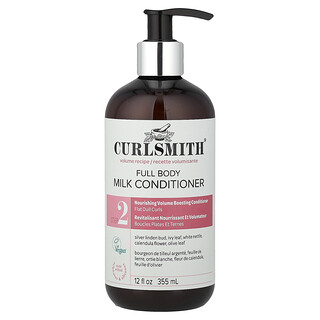 Curlsmith, Teljes testápoló tejbalzsam, lapos, matt fürtök, 355 ml