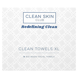 Clean Skin Club, 清潔毛巾 XL，10 張生物基面巾