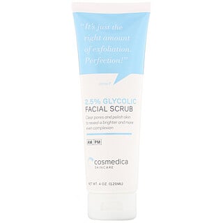 Cosmedica Skincare, 2.5% Glycolic Facial Scrub, 4 oz (120 ml)