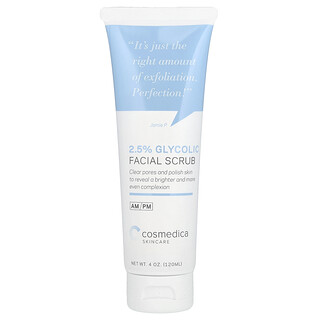 Cosmedica Skincare, Exfoliante facial con ácido glicólico al 2,5 %, 120 ml (4 oz)