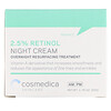 Cosmedica Skincare, Crema de noche con retinol 2,5 %, tratamiento reparador nocturno, 1,76 oz (50 g)