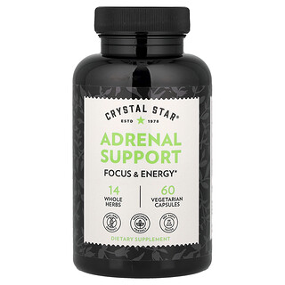 Crystal Star, Suporte Adrenal, 60 Cápsulas Vegetarianas