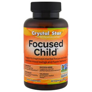 Crystal Star, Focused Child, 60 Veggie Capsules