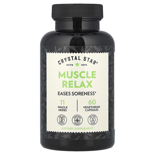 Crystal Star, Muscle Relax, 60 Vegetarian Capsules