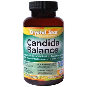 Crystal Star, Candida Detox, 60 вегетарианских капсул