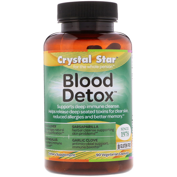 Crystal Star Blood Detox 90 Vegetarian Capsules IHerb   17 