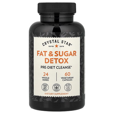 Product Image for Crystal Star, Fat & Sugar Detox, 60 Vegetarian Capsules