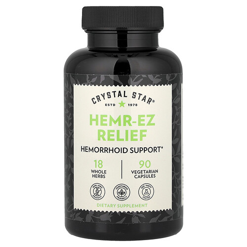 Crystal Star Hemr-Ez Relief, 90 Vegetarian Capsules