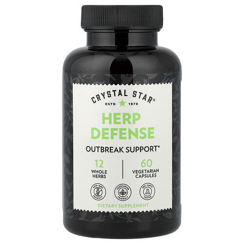 Crystal Star Herp Defense, 60 Vegetarian Capsules