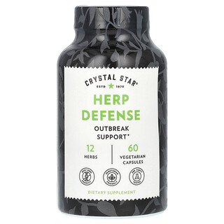 Crystal Star, Defensa contra el herpes, 60 cápsulas vegetales