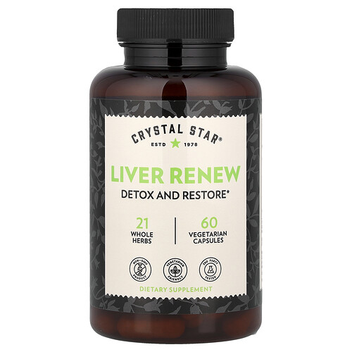 Crystal Star Liver Renew, 60 Vegetarian Capsules