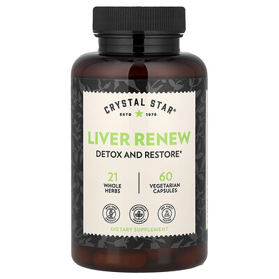 Photos - Vitamins & Minerals CRYSTAL Star, Liver Renew, 60 Vegetarian Capsules CSR-03010