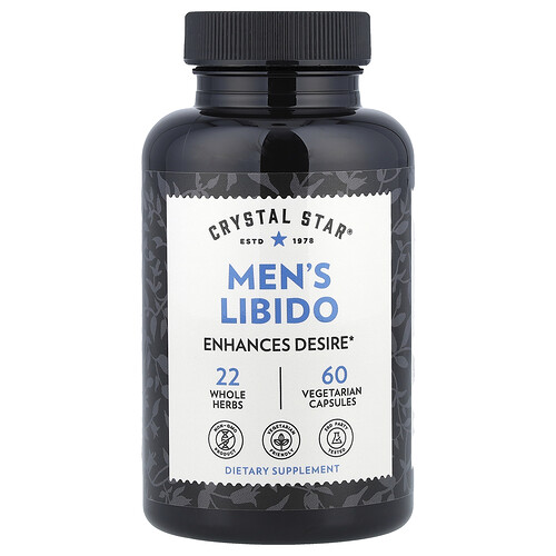 Crystal Star, Men's Libido, männliche Libido, 60 vegetarische Kapseln