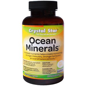 Crystal Star, Океанические минералы, 60 вегетарианских капсул