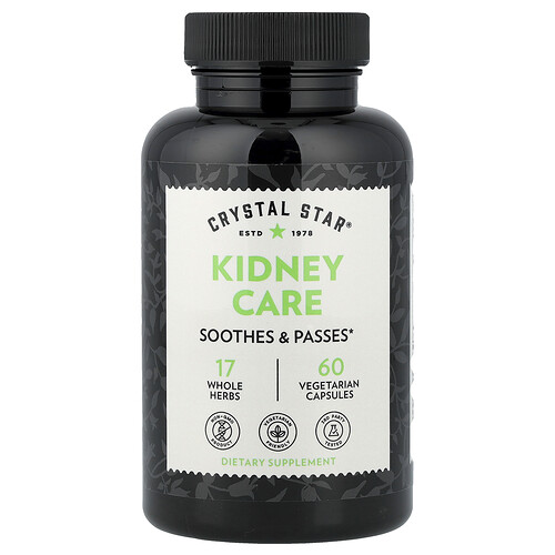 Crystal Star, Kidney Care, Nierenpflege, 60 vegetarische Kapseln