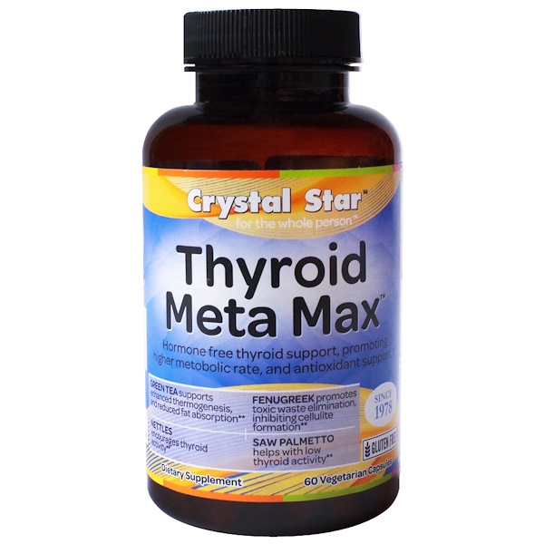 Crystal Star, Thyroid Meta Max, 60 Veggie Caps iHerb