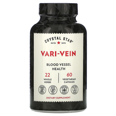 

Crystal Star Vari-Vein, 60 вегетарианских капсул