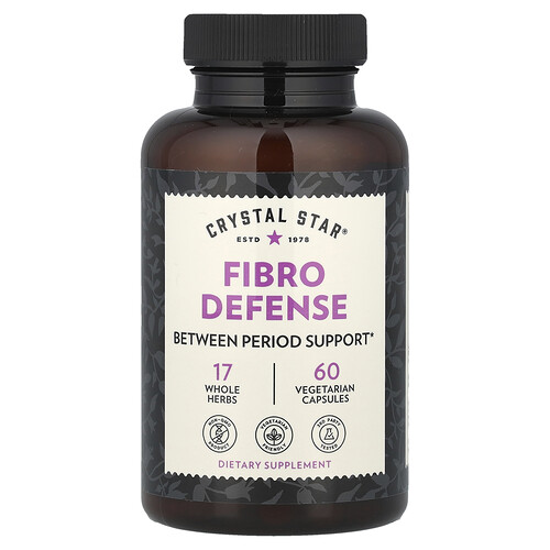 Crystal Star, Fibro Defense, Fibro-Abwehr, 60 pflanzliche Kapseln