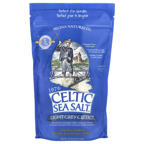 Celtic Sea Salt Light Grey Celtic®, Vital Mineral Blend, 1 lb (454 g)