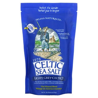 Celtic Sea Salt, Light Grey Celtic, vitale Mineralmischung, 454 g (1 lb.)