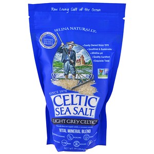 Натуральная соль Celtic Sea Salt, Light Grey Celtic, смесь живых минералов 454 г