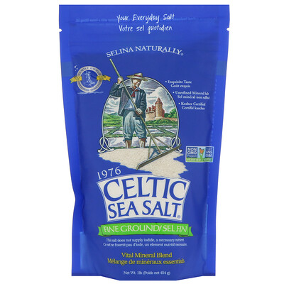 Celtic Sea Salt Измельченная смесь важнейших минералов, 454 г (1 фунт)