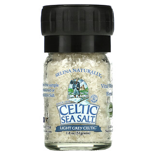Celtic Sea Salt, Light Grey Celtic، مزيج من المعادن الحيوية، مطحنة ملح صغيرة الحجم، 1.8 أونصة (51 جم)