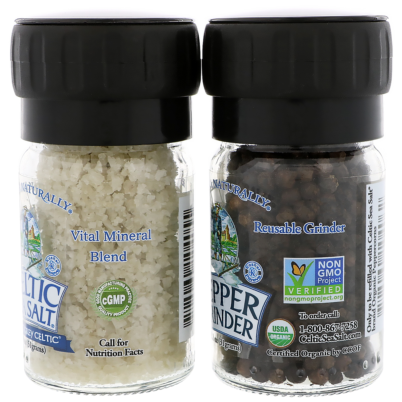 Celtic salt. Mini Salt. S-2 Mini Salt. Australian Special Salt.