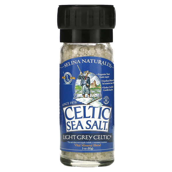 Светло-серая кельтская соль 3 унции (85 г)