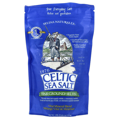 Celtic Sea Salt, Fine Ground, Vital Mineral Blend, 1/2 lb (227 g)