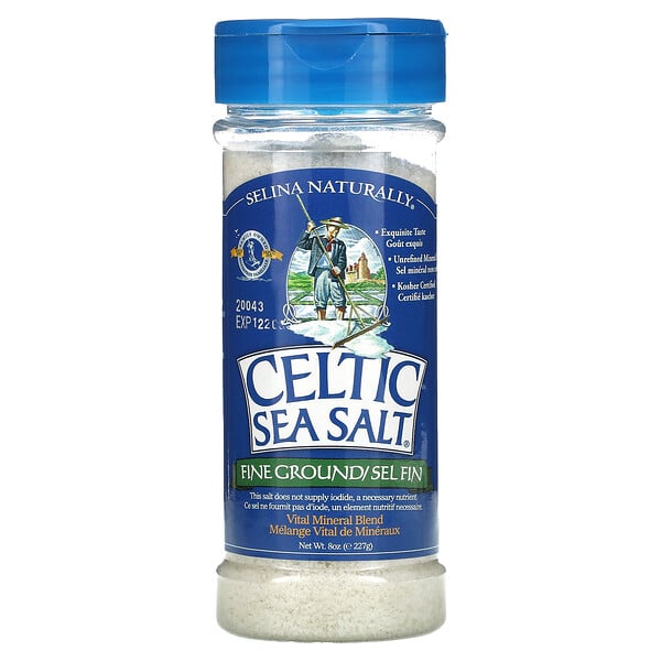 Celtic Sea Salt‏, فاين جروند، إناء مزيج المعادن الحيوية، 8 أوقية (227 غرام)